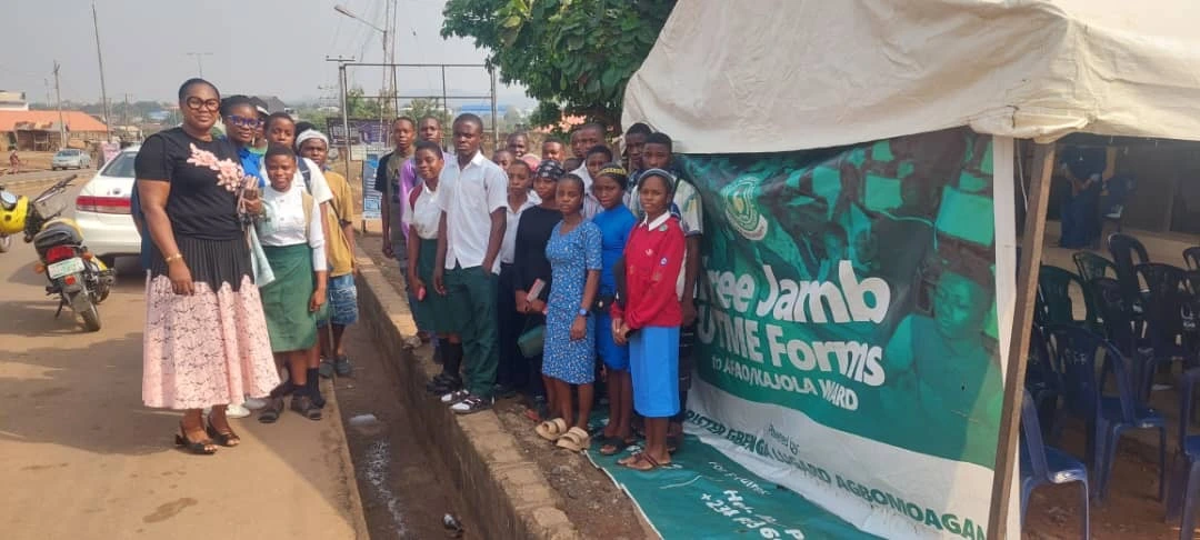 SEND A CHILD 2 SCHOOL AFRICA Free JAMB UTME Forms Distribution at Afao/Kajola Ward